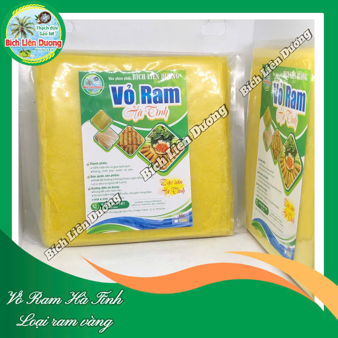 1 xấp 500g (khoảng 90-100 lá ram)_Vỏ Ram Hà Tĩnh_Vỏ Ram Loại Vàng