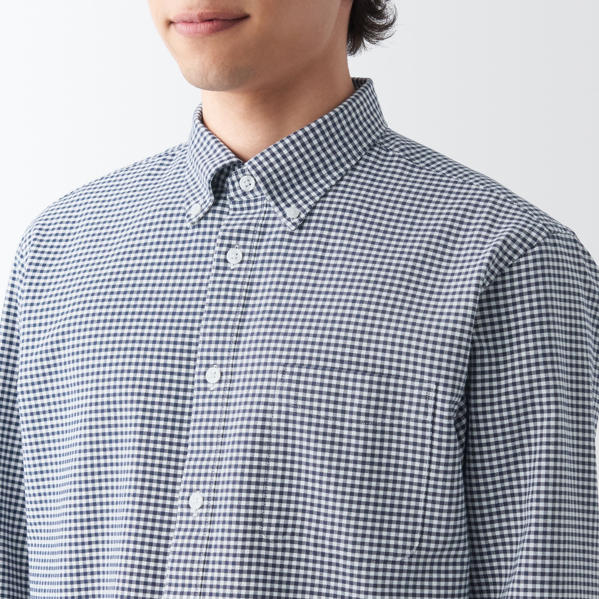 Áo Sơ Mi Oxford Cổ Cài Nút MUJI