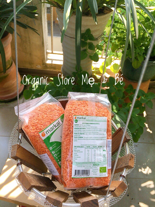 Đậu lăng đỏ hữu cơ Markal 500g