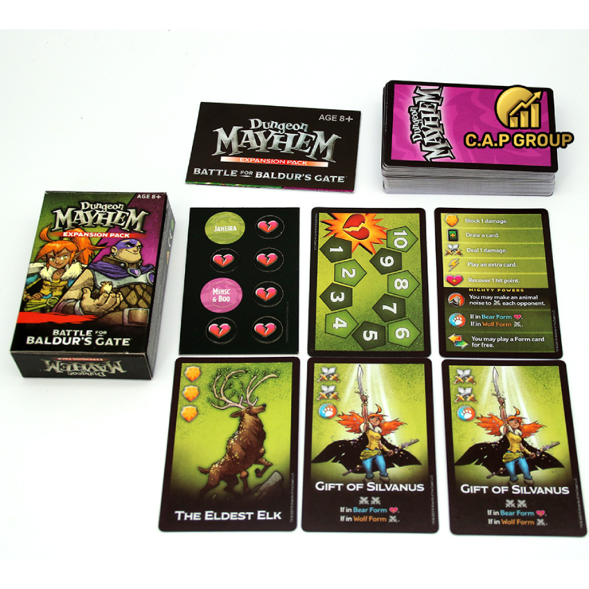 Set game card cards board game Dungeon mayhem & Dragons