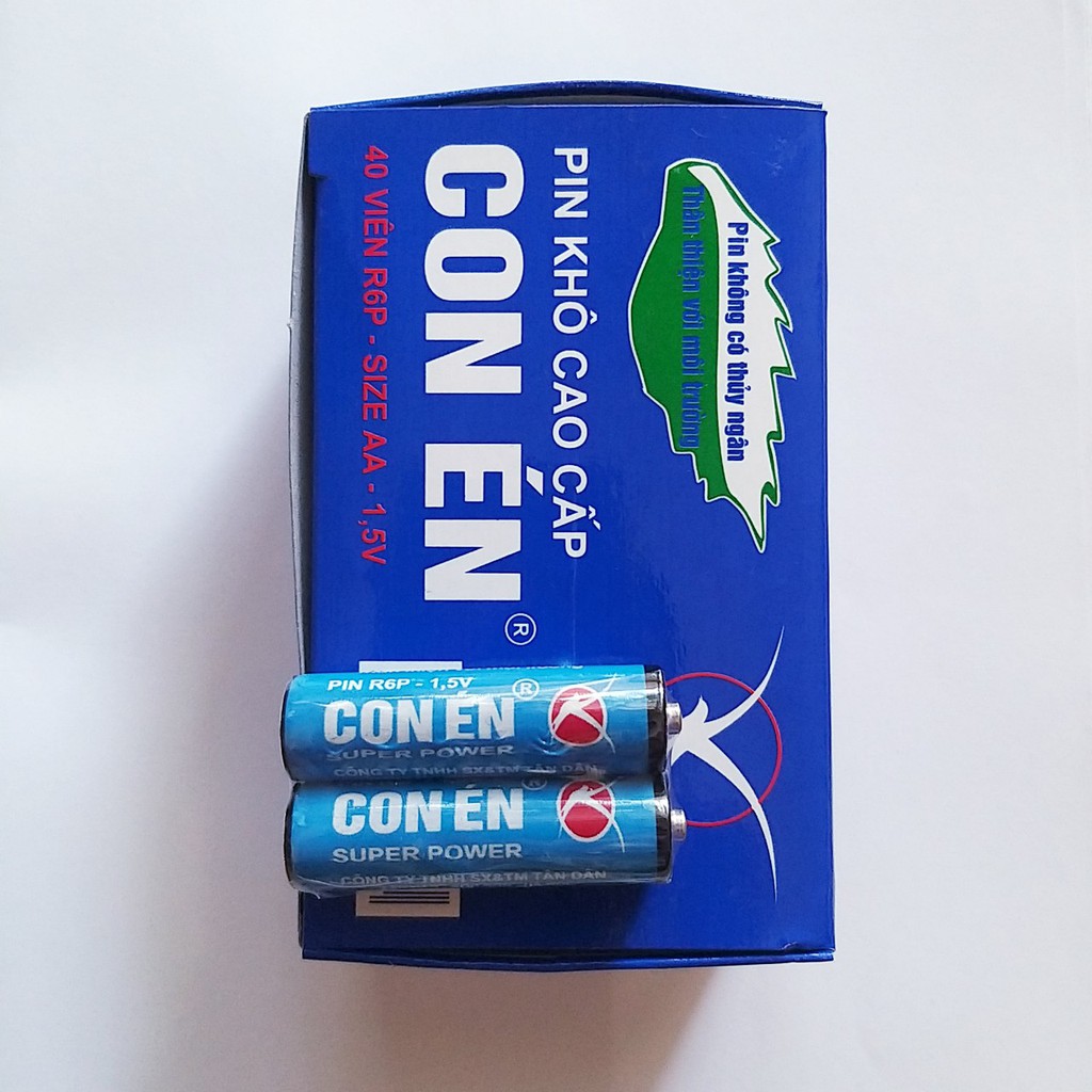 Hộp 40 viên pin tiểu AA khô cao cấp Con Én