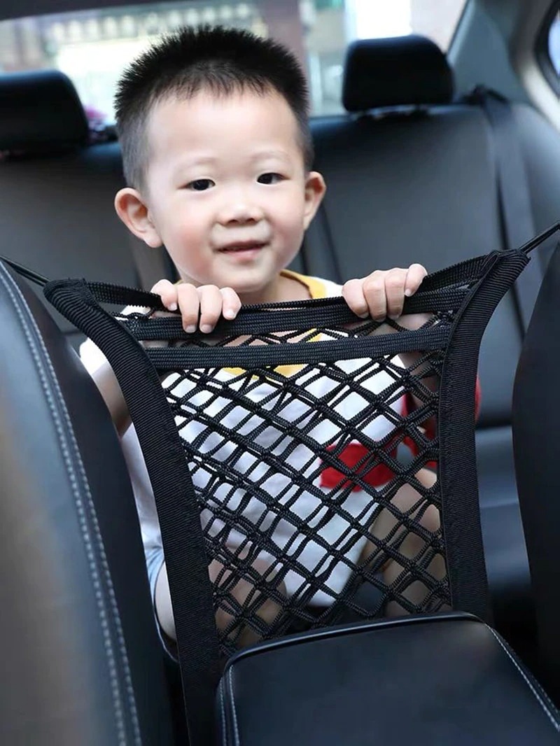 Túi lưới để đồ cài ghế xe hơi co dãn 4 chiều