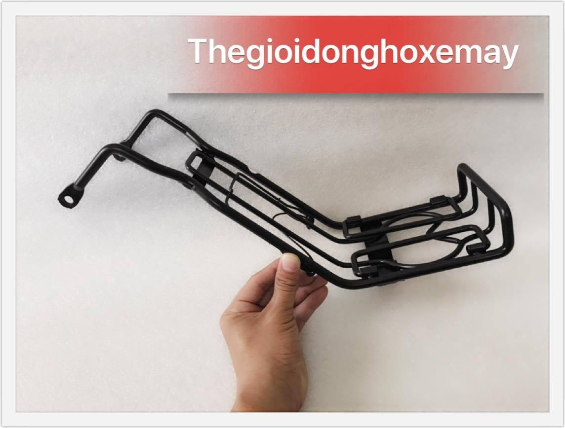 Baga giữa inox đen Yamaha Sirius- Xăng cơ