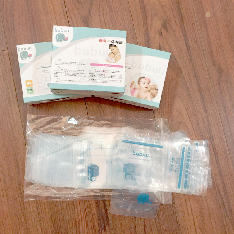 Túi trữ sữa Babuu hộp 30 túi 100ml
