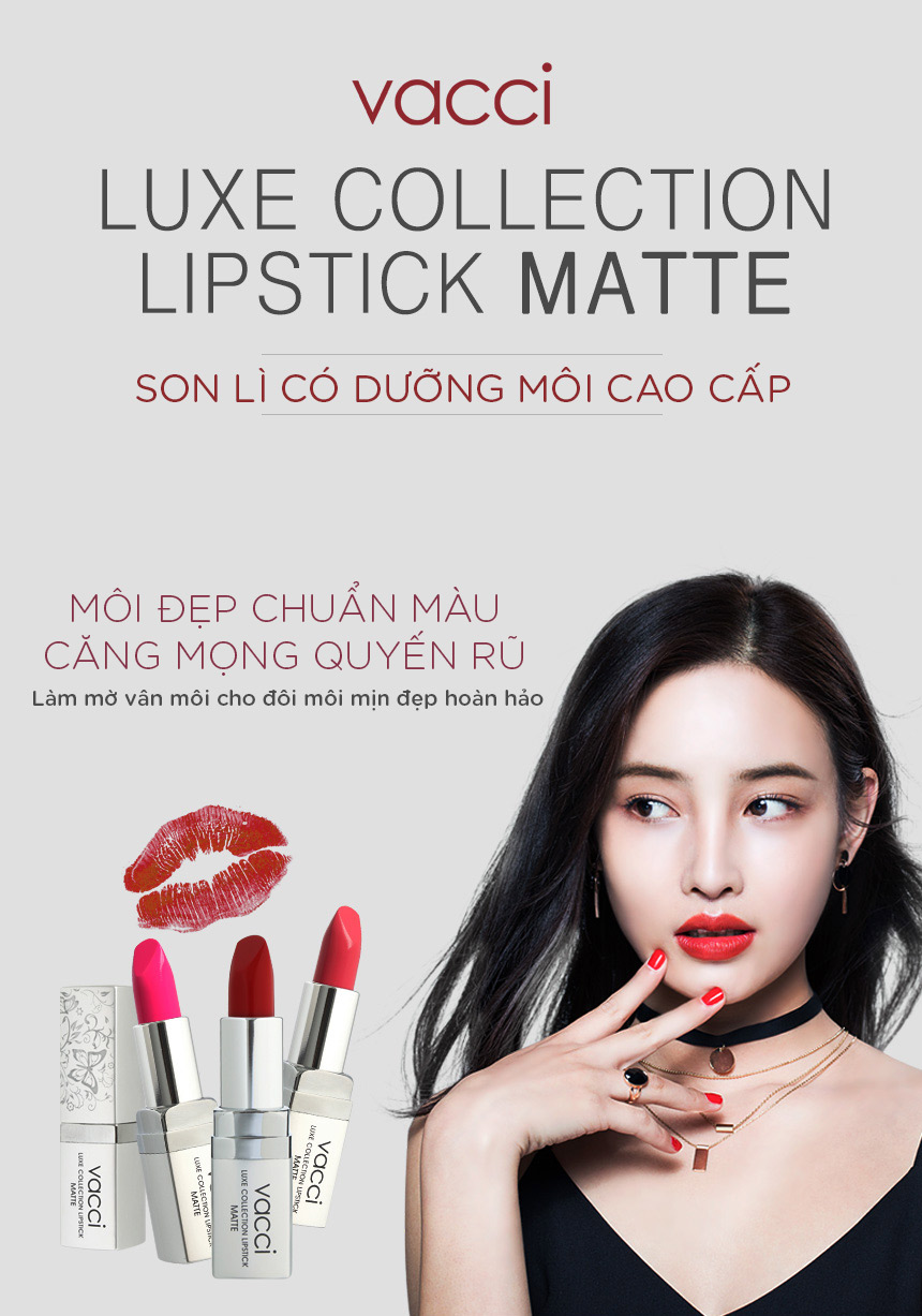 vacci luxe collection lipstick matte