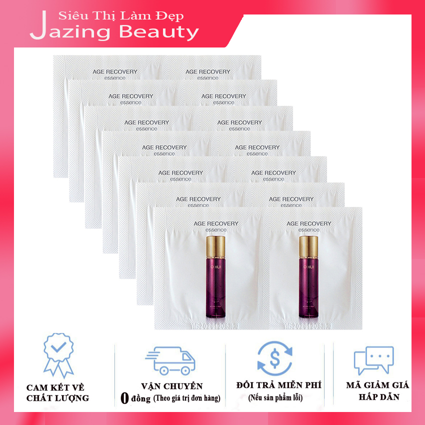 [Hỗ Trợ Ship] Combo 15 Tinh Chất Chống Lão Hóa Săn Chắc Làn Da Ohui Age Recovery Essence 1ml x 15