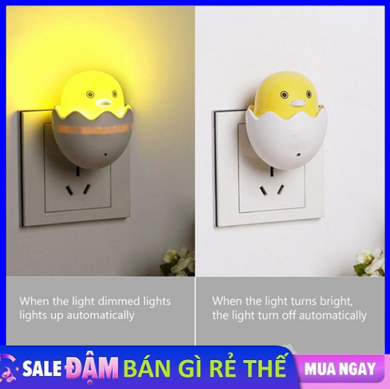 ĐÈN NGỦ QUẢ TRỨNG TỰ ĐỘNG SÁNG VÀO ĐÊM