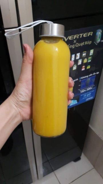 Sét 5 Bình Thủy Tinh Đựng Nước Detox 500Ml