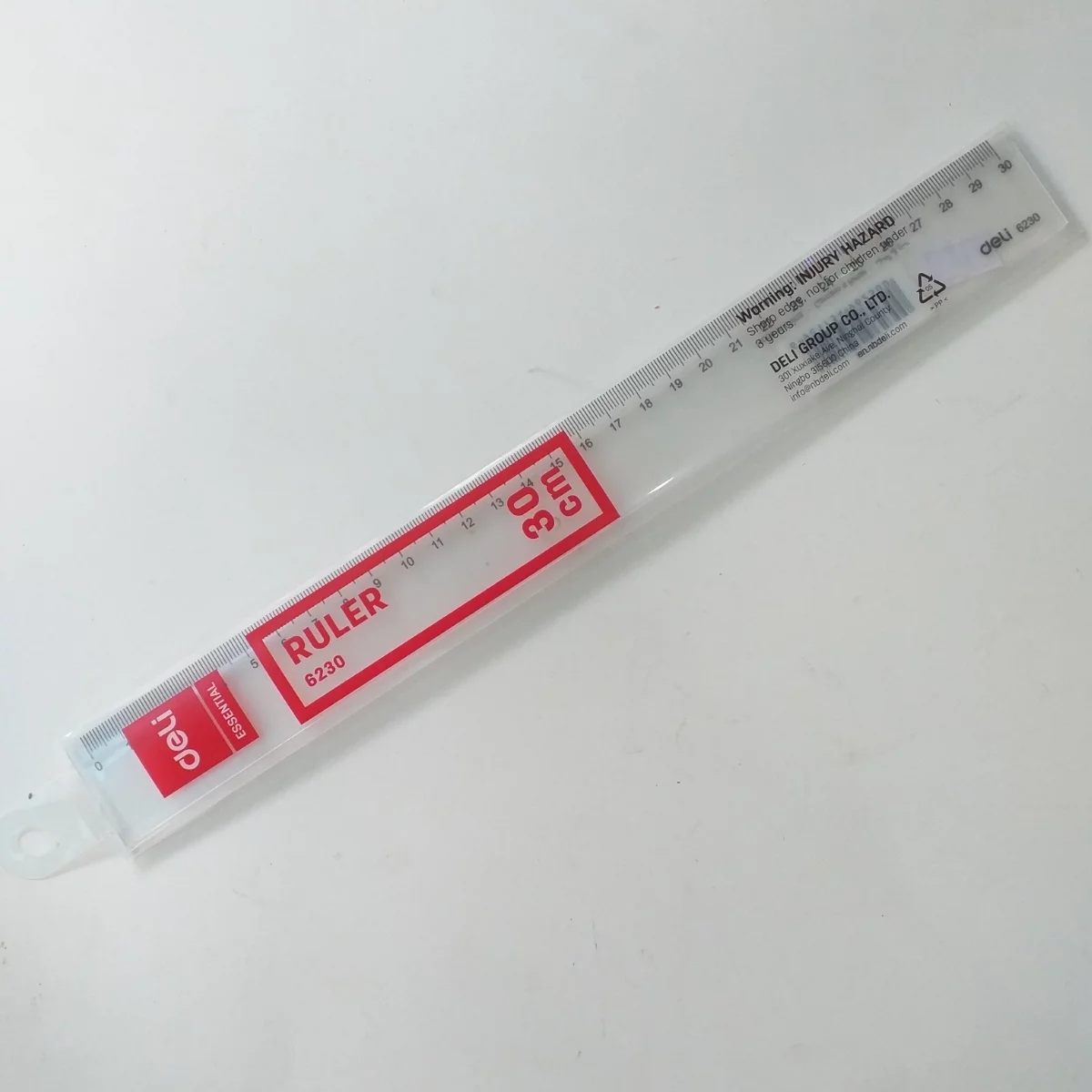 Thước kẻ Deli 30cm 6230