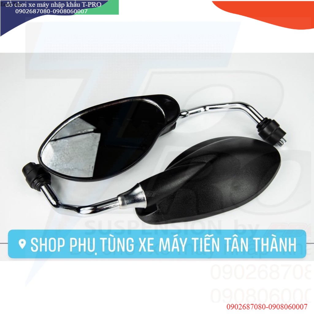 KÍNH / GƯƠNG  YAZ H2C xi Titan -chân  Si/chrom ( CẶP kiếng chiếu hậu)