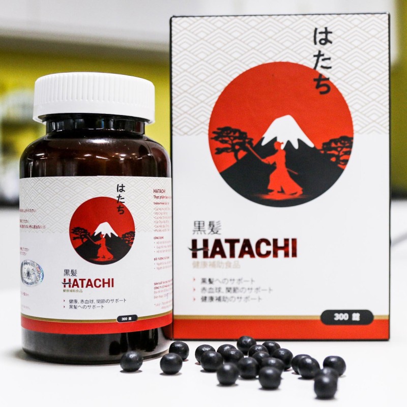 Hatachi Plus - Giúp giảm rụng tóc, làm đen râu tóc