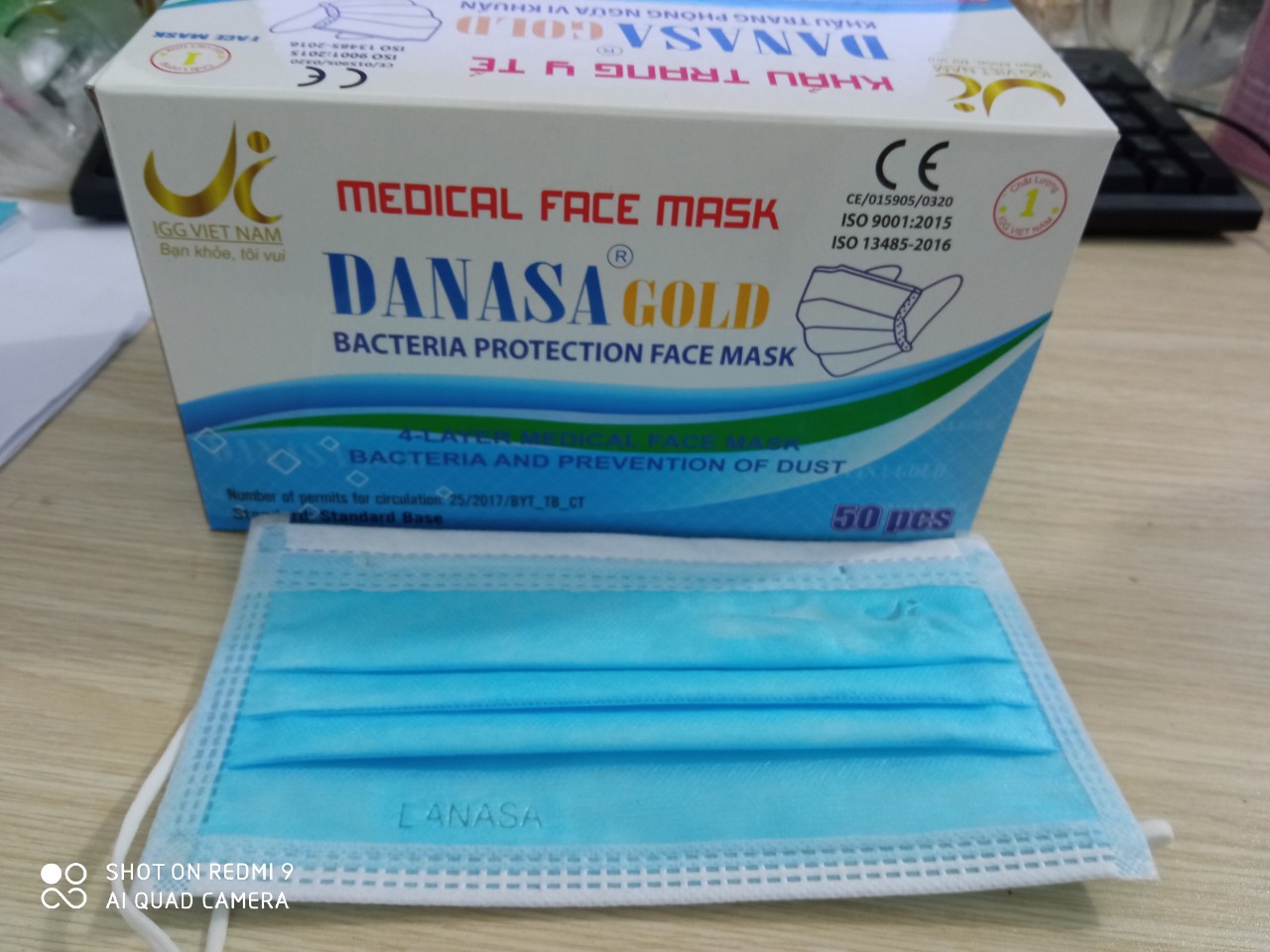 [HCM]Khẩu trang y tế 4 lớp Danasa( Hộp 50 cái)