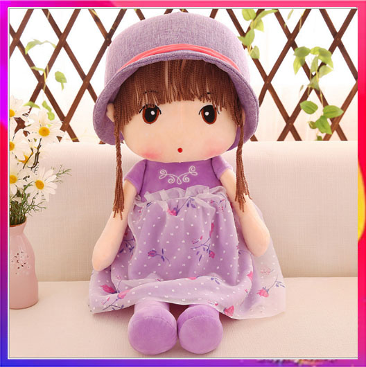 Búp bê váy hoa cao 45cm cao cấp hồng