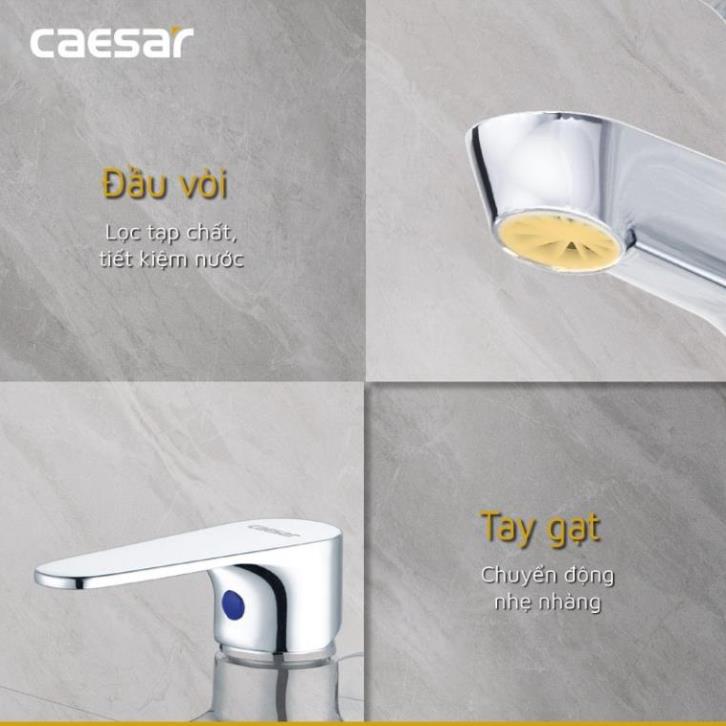 Vòi Sen Lạnh CAESAR S063C tay 1 chế độ xả