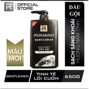 BÁO GIÁ DẦU GỘI ROMANO GENTLEMAN 650G (STORE 1001,1003) | Shopee Lazada Sendo Tiki mới nhất 16 Dầu gội cho nam Romano Gentleman cho tóc chắc khỏe chai 650g