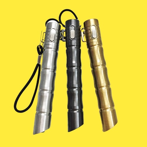 Bật Lửa Gas Đá Rảnh Tay Hình Cây Trúc ( Cây Tre ) ( Lửa Khò - Xài Gas - Nhiều Màu )