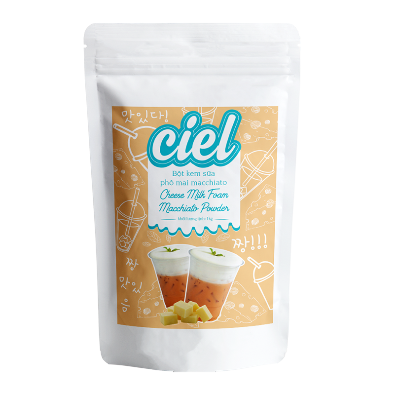 Bột Cream Cheese Machiato túi 1kg - Bột phô mai kem sữa dùng trong pha chế nước uống và bánh ngọt