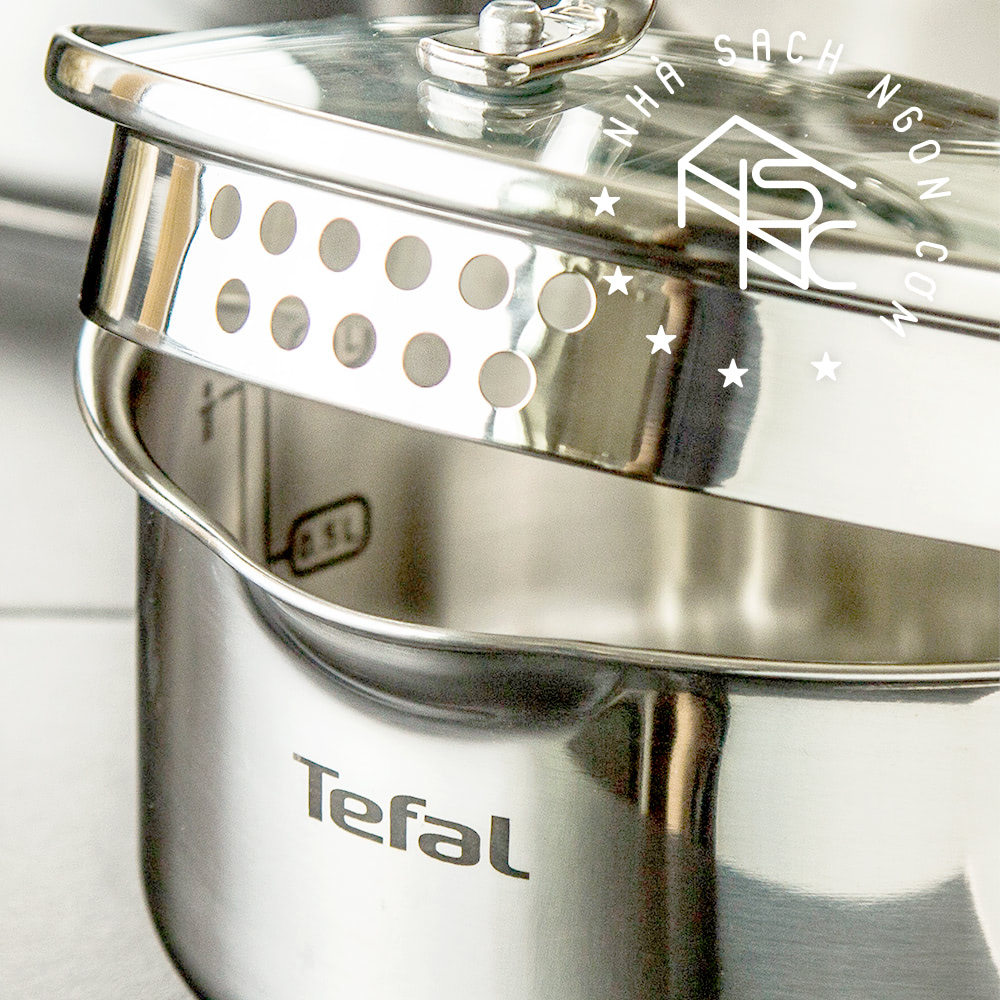 Bộ 3 nồi inox Tefal Duetto Plus (Quánh 16cm - 1.4L Nồi 20cm - 2.8L Nồi ...