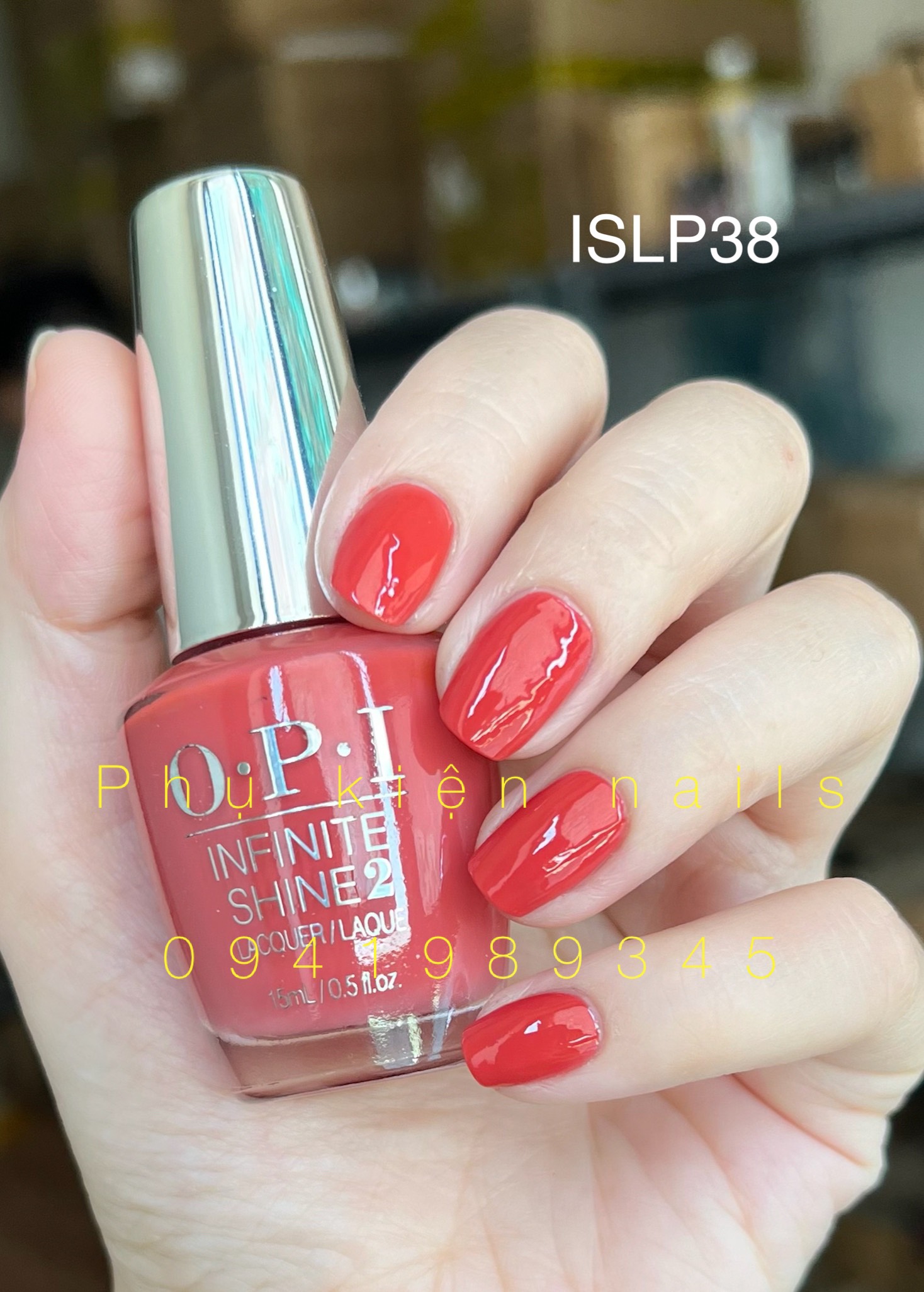 [HCM]Sale 50% - Sơn Móng Tay Opi - Sơn Nắp Bạc Siêu Bóng (ISLP38)