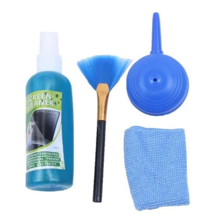 Dụng cụ vệ sinh laptop 4 món LCD Screen Cleaning Kit (màu xanh)