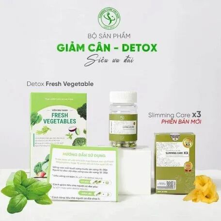 Viên Thảo Mộc Slimming Care X3 số 1 + Thảo mộc detox