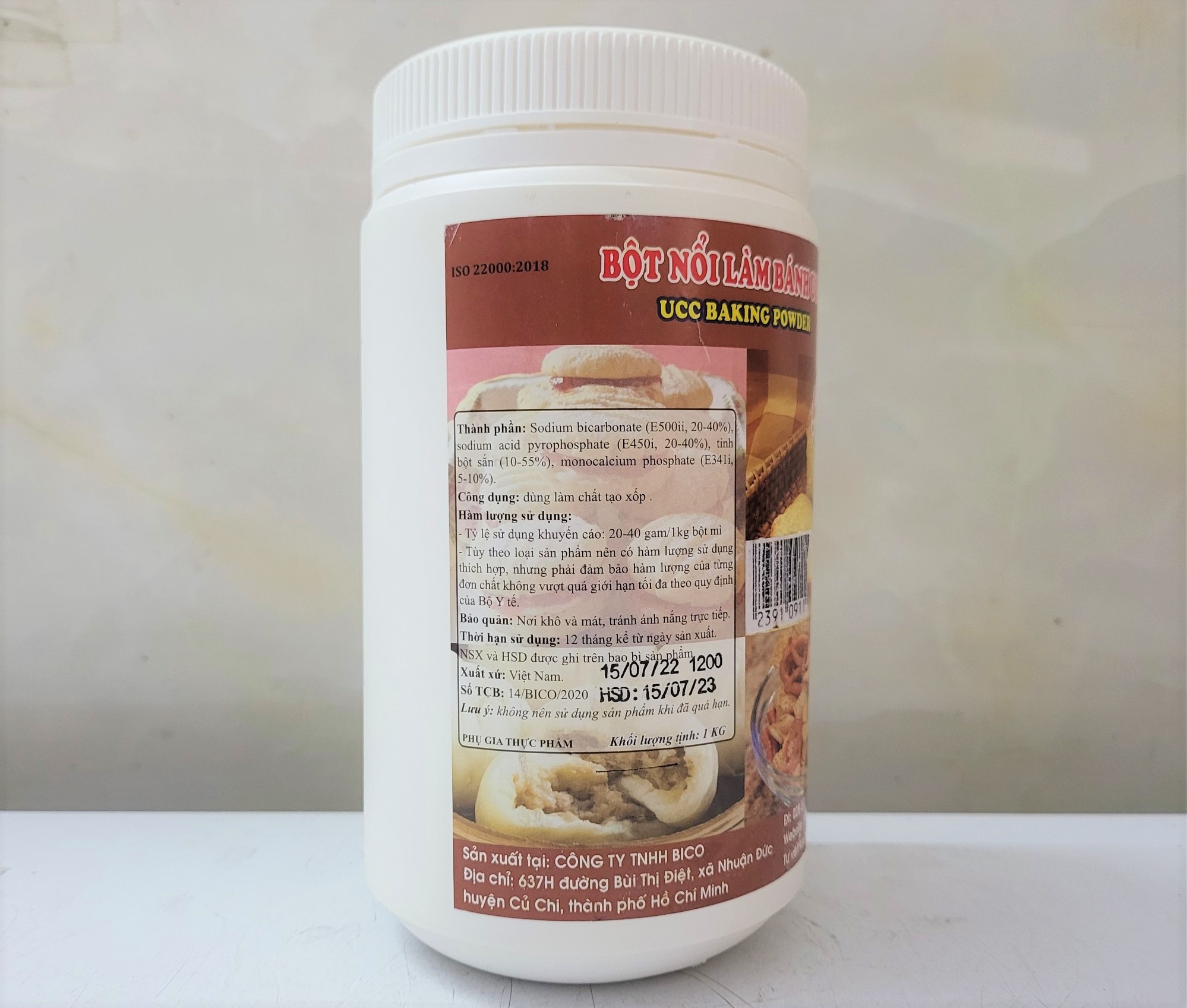 [HỘP 1Kg] BỘT NỔI LÀM BÁNH UCC [VN] BICO Baking Powder