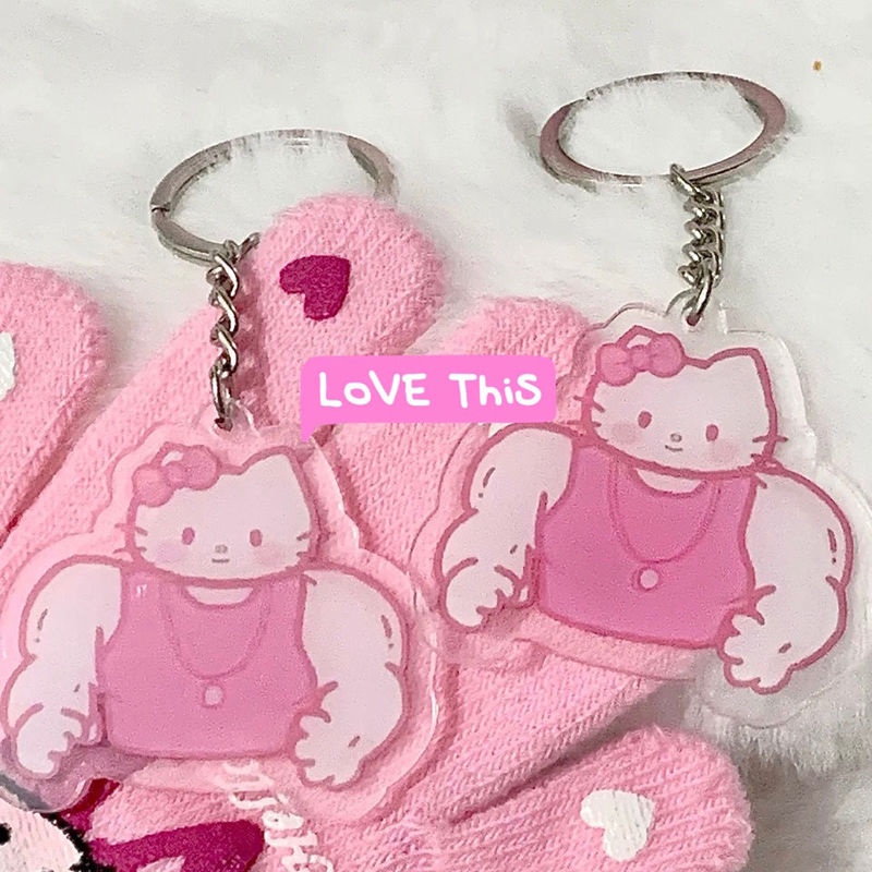 Móc khóa hình mèo dễ thương, đáng yêu