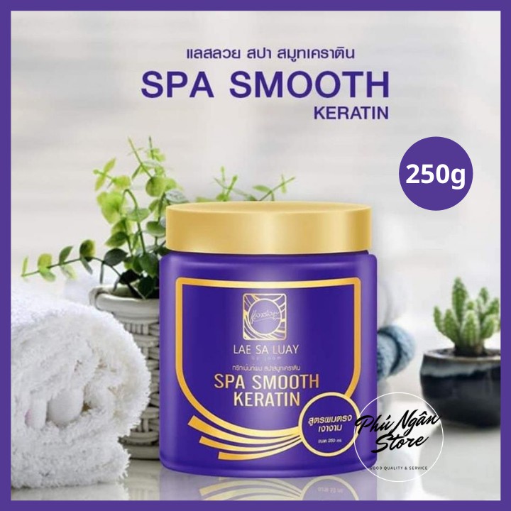 Kem ủ tóc lụa Lae Sa Luay Spa Smooth Keratin 250g hàng thái lan
