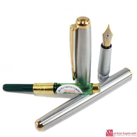 Bút máy cao cấp Crocodile 216F(S) (Bạc)