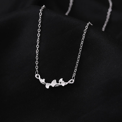 Dây chuyền bạc Ý Lá Bạch Quả 2023