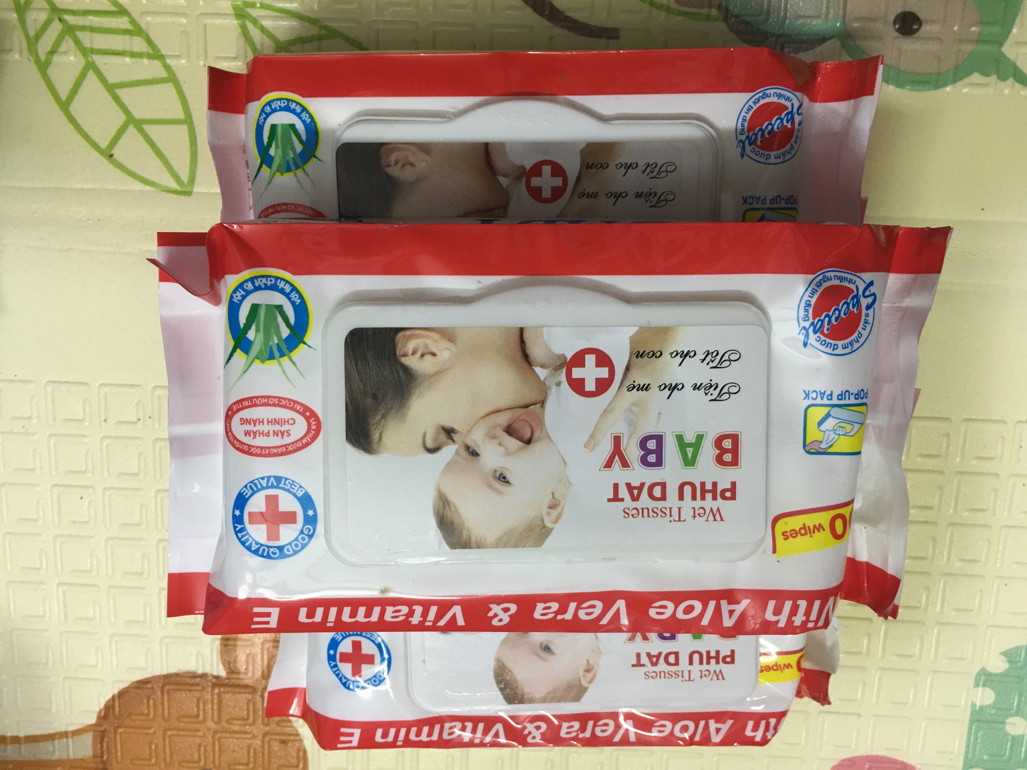 Bịch giấy ướt Phú Đạt 100 tờ/bịch, khăn ướt Phú Đạt