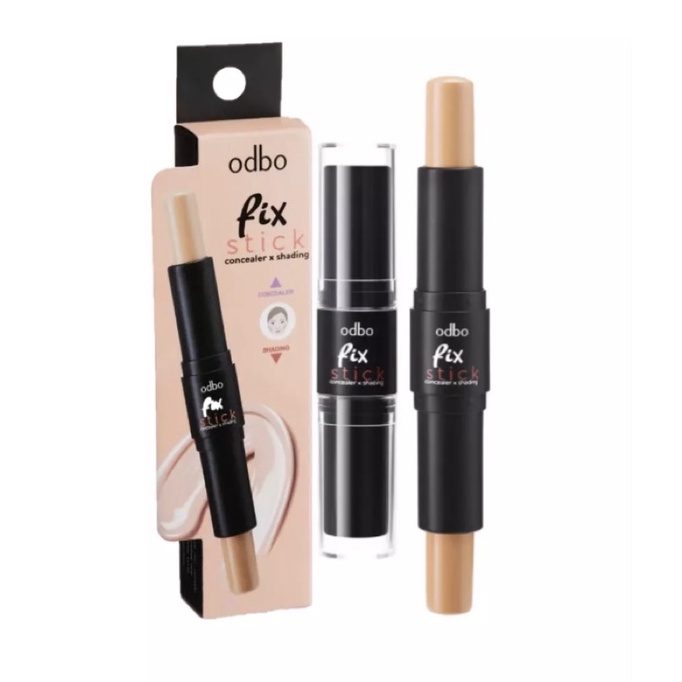Tạo khối + che khuyết điểm 2 đầu odbo fix stick concealer & shading od450 01
