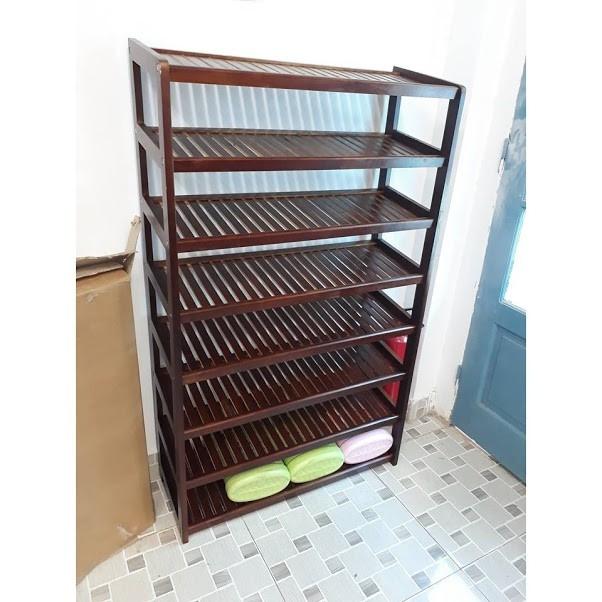 [HCM]Kệ dép gỗ 80cm - 8 tầng