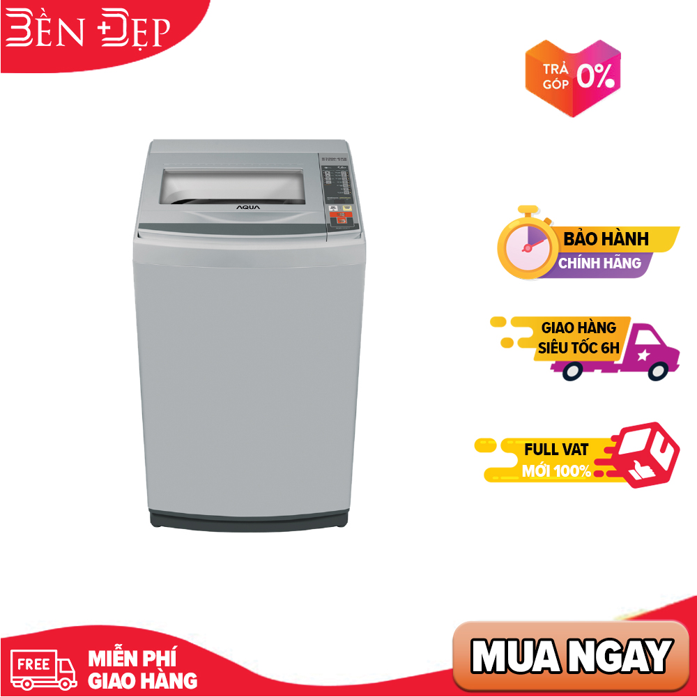 [TRẢ GÓP 0%] Máy giặt AQUA 7.2 kg AQW-S72CT (Giá áp dụng giao nội thành HN&HCM - các tỉnh liên hệ shop)