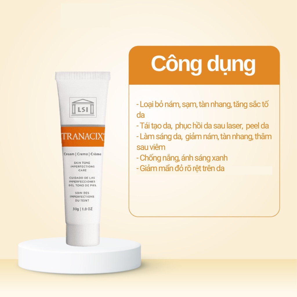 LSI tranacix cream for melasma relief, freckle whitening dark spot melasma-30g-duocmyphamdran