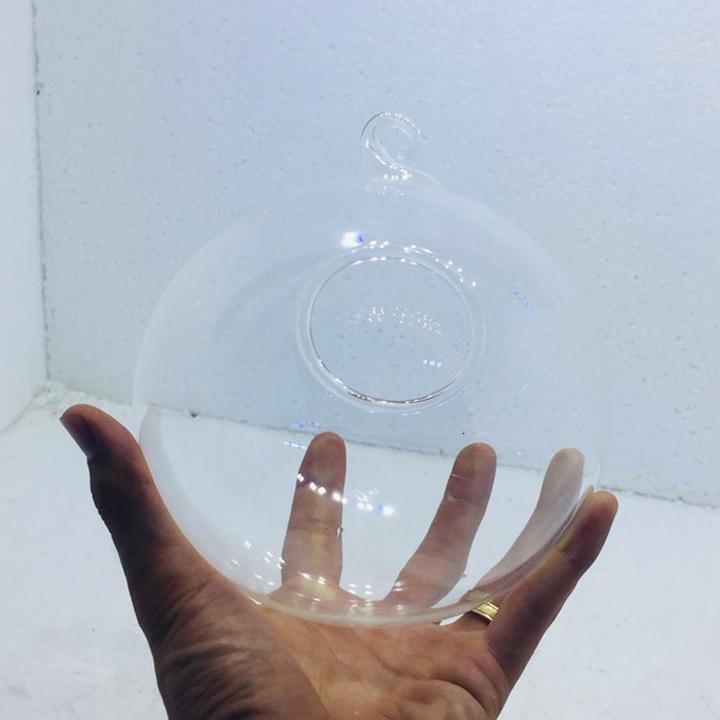 Chậu thủy tinh treo hoặc nuôi cá 16cm
