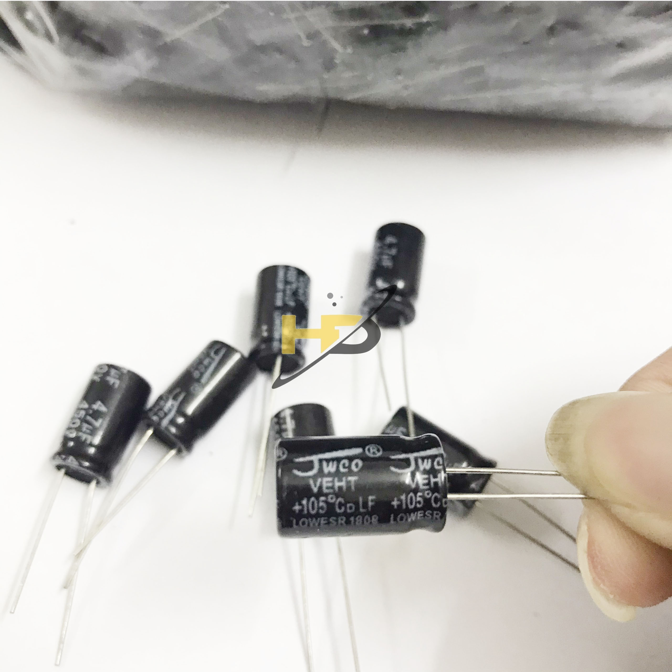 Bộ 10 Con Tụ Hóa 4.7uF 450V JWCO 17x10mm Mới