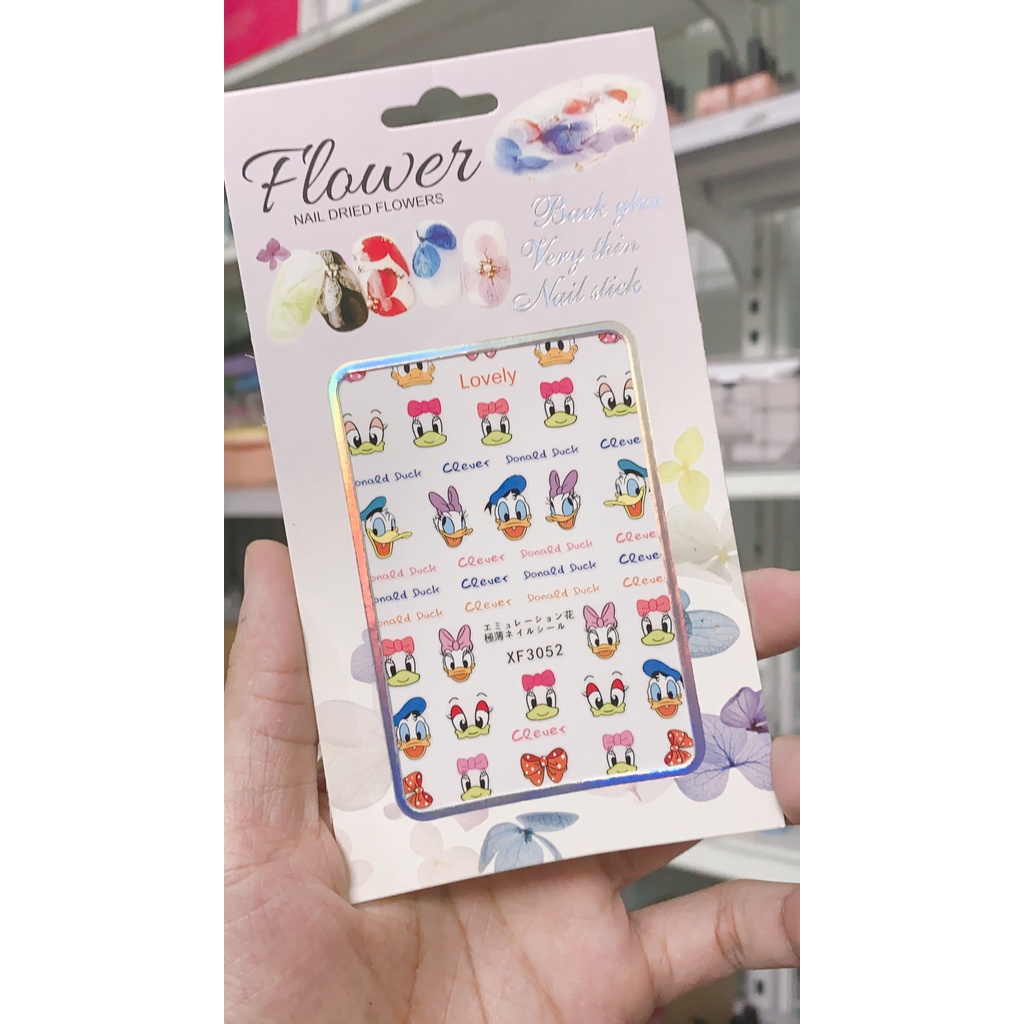 Stick nail mẫu vịt donal siêu cute
