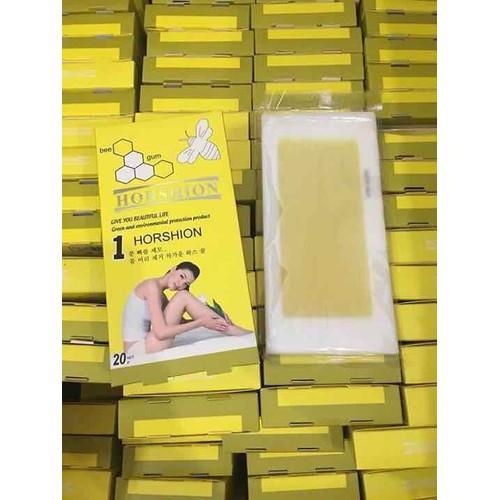 Giấy Wax lông có sẵn dạng miếng Horshion 20 miếng