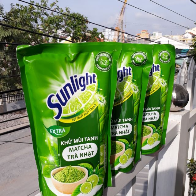 Nước rửa chén Sunlight Trà xanh túi 750ml