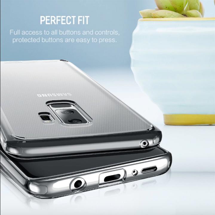 SAMSUNG ỐP LƯNG GALAXY S9 PLUS SILICON TRONG SUỐT Bảo vệ khỏi rơi rớt và trầy xước