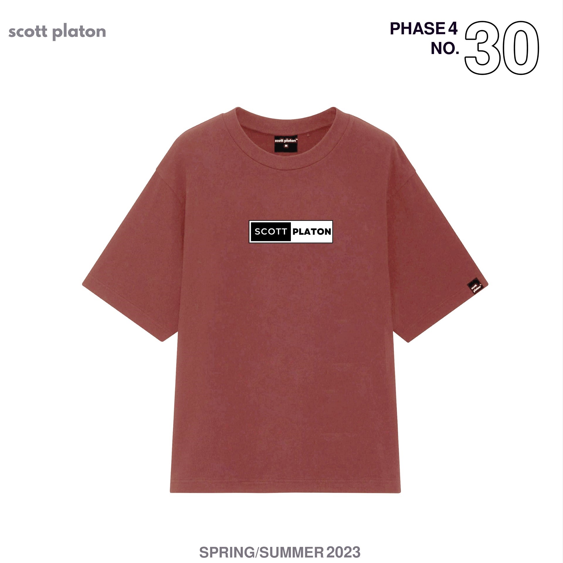 Scott Platon Áo thun Logo Trắng Đen - Chất liệu cotton dày dặn đứng form