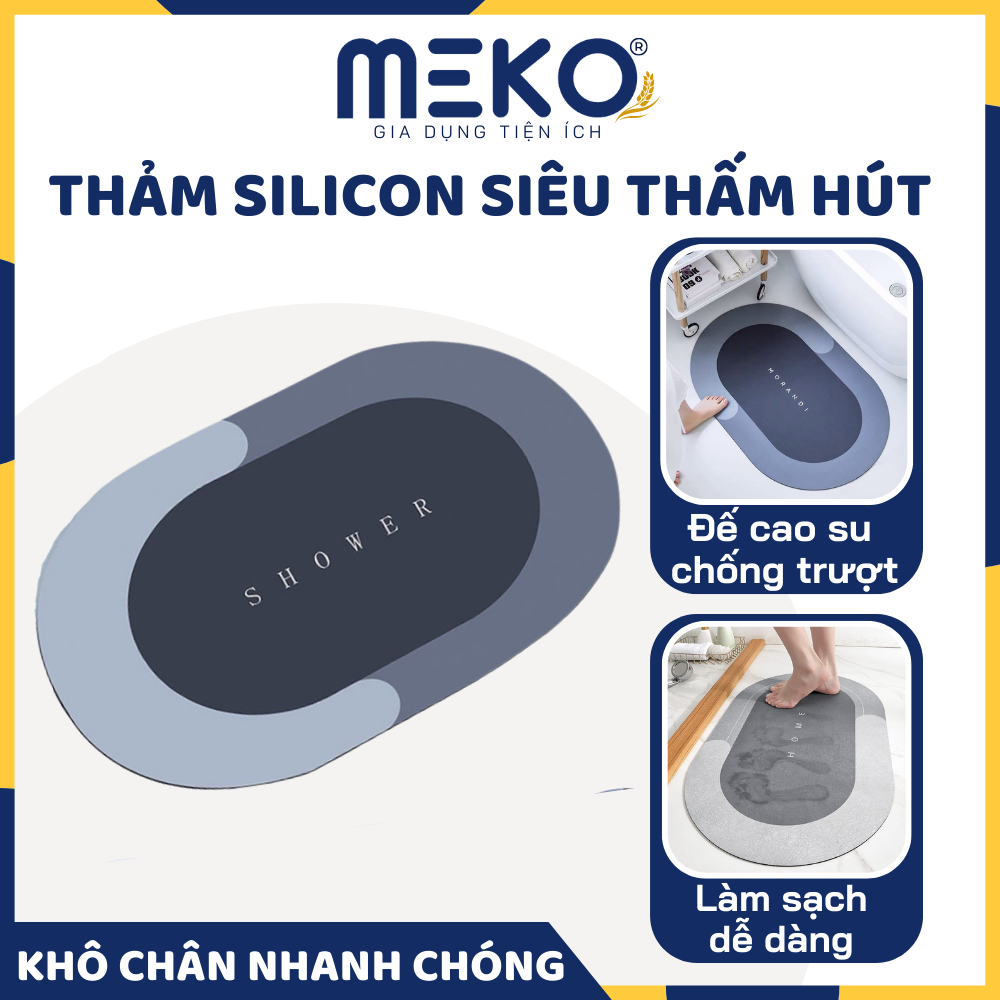 Thảm silicon nhà bếp, thảm lót sàn nhà, thảm lau chân siêu thấm nước