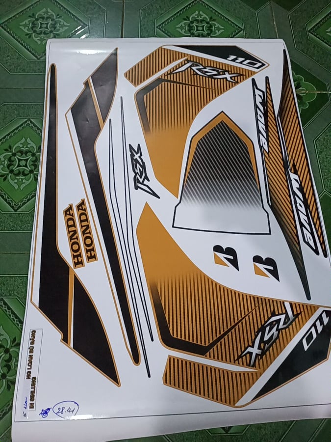 tem rời wave rsx 2012 vàng đồng