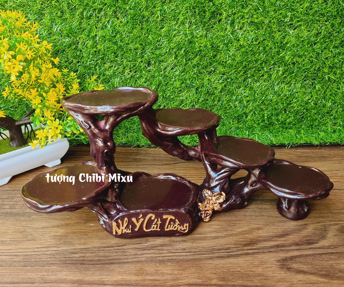 Chân đế ngang 6 ô như ý cát tường