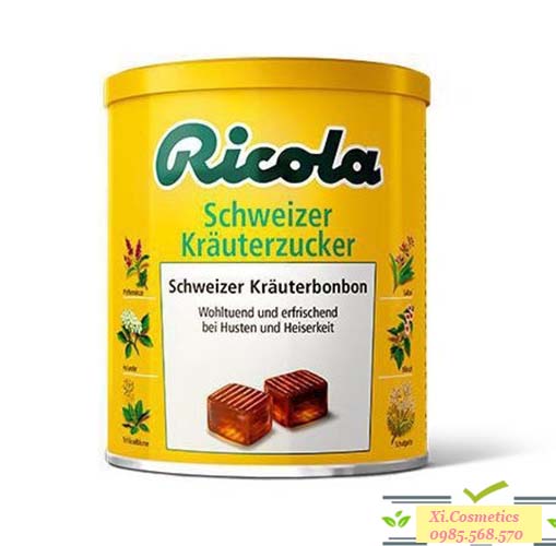 Kẹo ngậm thảo mộc Ricola Schweizer Kr uterzucker