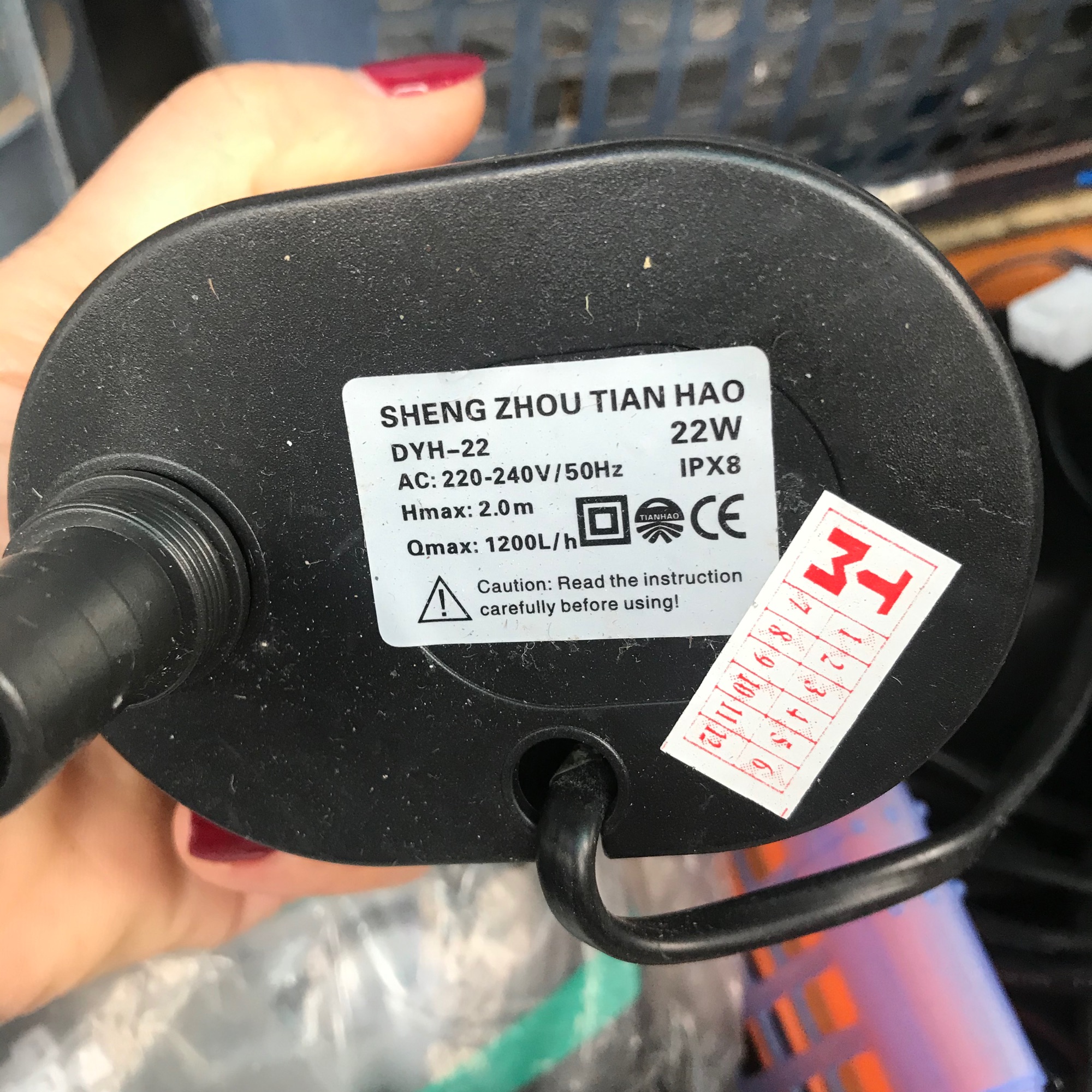 Bơm quạt điều hoà 22w