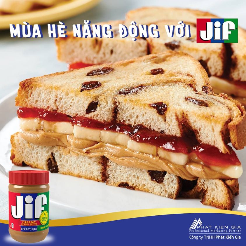 Bơ Đậu Phộng Mịn Jif 340g - Nhập Khẩu Mỹ | Jif Creamy Peanut Butter 340g