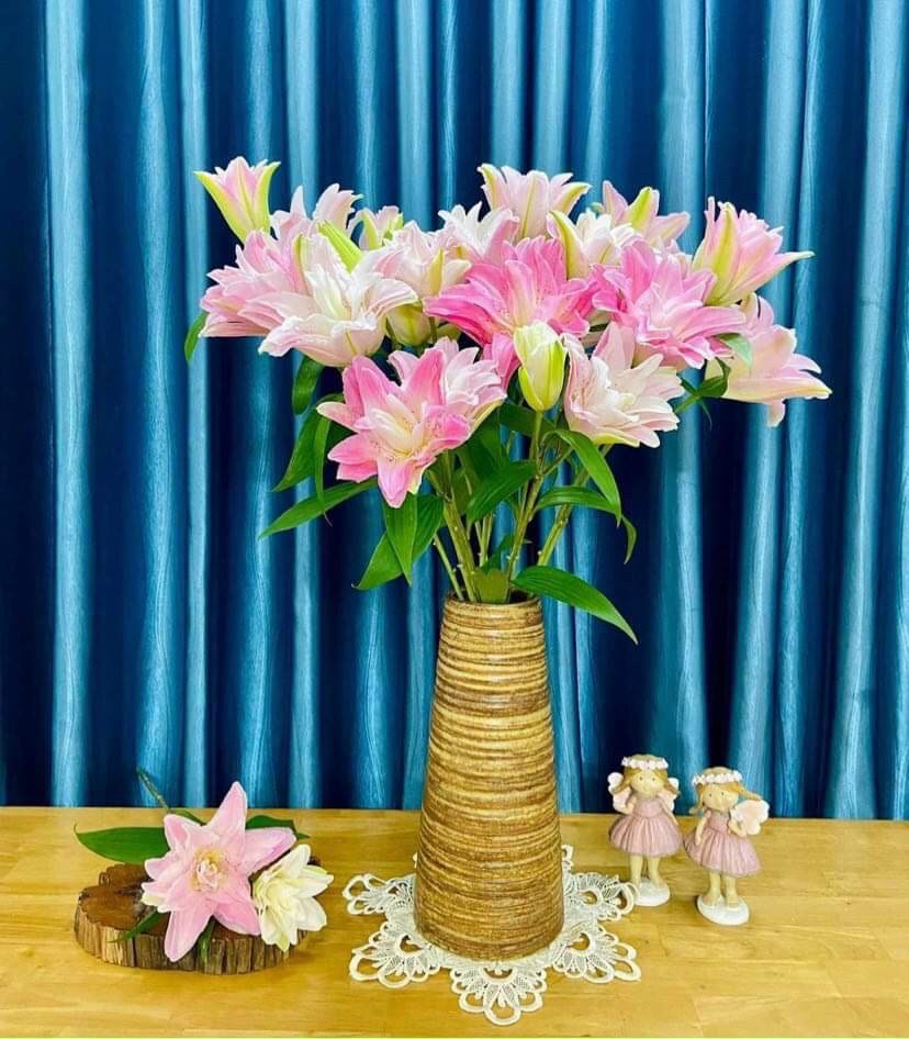 Bình Hoa Lọ Hoa Men Mộc Dáng Búp Gốm Sứ Bát Tràng - Gốm Bích
