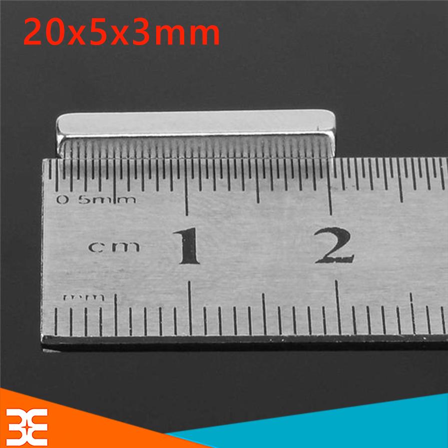 Nam Châm Đất Hiếm Chữ Nhật 50x5x4mm
